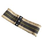 Scanlan & Theodore Waist Belt Woven Hemp Canvas Beige‎ Tan Earthy Snap Closure Photo 0