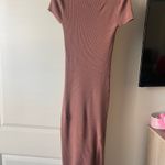 TJ Maxx Tan short sleeve midi sweater dress Photo 5
