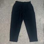 ZARA  High Rise Cargo Paperbag Cropped Cuffed Utility Pants‎ Black 12 Photo 1