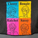 Bella Canvas Classy Bougie Ratchet Sassy Medium Gray Cropped Short Sleeve Graphic T-shirt Photo 1