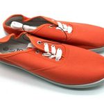 Sh18es Womens Sneakers Canvas Low Top Lace Up Orange Size 10 Photo 0
