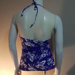 Arizona Jeans NWT Arizona Jean Blue & White Floral Tankini Top (M) Photo 4