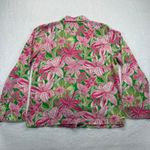 Lilly Pulitzer  Pick of the Bunch Pajama Top Floral Long‎ Sleeve Button Up L READ Photo 8