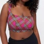 Urban Outfitters NWT  Adina Plaid Square Neck Crop  Corset Style Top - Sz XL Photo 0
