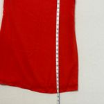 THML  Vibrant Red Mini Dress with Patterned Neckline Photo 3