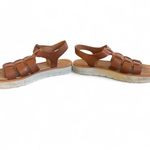 Madewell  FISHERMAN SANDAL BROWN LEATHER PLATFORM SIZE 8‎ 1/2. Photo 6