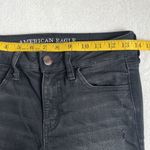 American Eagle  Women’s Black Denim Distressed Jegging Size 4 SHORT Photo 5