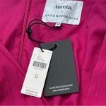 Anthropologie Aureta Elegant Pink Pleated Dress M Photo 3