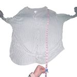 Caslon Women's XS Heathered Gray Cardigan Button Tie Long Sleeve Sweater Shirt Photo 5