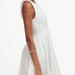 Madewell  White Circle Mini Dress Airy Denim Edition Size XXS Photo 2