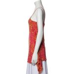 Magaschoni NEW  100% Silk Floral Printed Sleeveless Tunic,‎ Red, M Photo 13