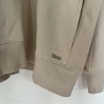 TNA Aritzia Cozy Fleece Mega 1/4 Quarter Zip Yellow Sweatshirt Size Large Tan Photo 1