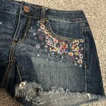 American Eagle  Outfitters Floral Embroidered Jean Shorts 4 Photo 2