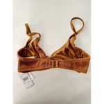 Good American NWT  Crinkle Always Fit Twist Bronze Brown Top Sz 1 Photo 3