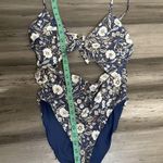 Veronica Beard New  Aniston One Piece Swimsuit Women's Blue Size L Photo 9