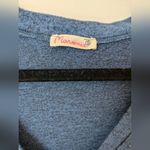 Anthropologie  MARONIE Womens Cheetah Printed Long Sleeves Top Blue Sz  S NWT Photo 2