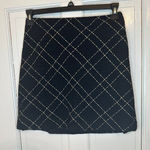 Vince Camuto  Black‎ with Gold Metallic Diamond Pattern Pencil Skirt size 4 NWT Photo 0