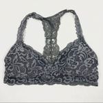 Xhilaration  Grey Lace Racerback Bralette Photo 1