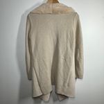 Twelfth Love Cardigan Women M Tan Faux Suede Faux Fur Open Front Spring Jacket Size M Photo 1