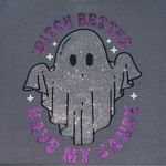 Better/Together Witch Better Have My Candy Ghost Sweatshirt Gray Size L Photo 4
