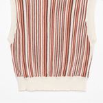 FLC Fair Liar Club Sleeveless Brown and Cream Striped Knit Top Photo 3