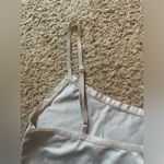 Ann Taylor , LOFT Silver Metallic Spaghetti Strap Bodycon Tank Top Photo 7