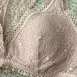 Victoria's Secret NEW Victoria’s Secret Lacy Bralette Nude White Long Line Padded Size Small NWOT Photo 2