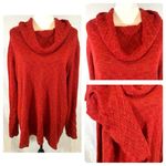 Cato burnt orange rust patterned cowl neck sweater size 22/24 Photo 1