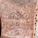 Patricia Nash Sabrina Perforated Ankle Booties Womens Size 7 Tan Foldover Cuffed Photo 11