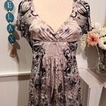 Style & Co . Earth Tones Colors Short Sleeves Floaty/Bohemian Top Photo 6