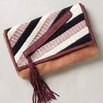 Anthropologie striped safari clutch Photo 0