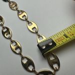 JBK Signed Gold Tone & Black Mariner Link Chain Necklace Camrose & Kross Photo 5