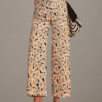 Anthropologie Maeve Daisy The Colette Wide Leg Cropped Pants 28 RARE Photo 0