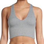 Free People FP Movement Free Throw Cropped Bra Top Heather Grey Size Sm Photo 0