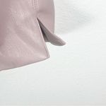 Chico's CHICO’S Light Pink Faux Vegan Soft Leather Long Sleeves Lined Zip Closure Jacket Photo 5