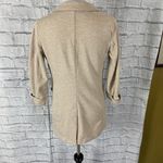 New York & Co. women S cotton blend button up long jacket tan Photo 12