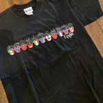 Disney Walt World Parks Womens Medium Black Around The World Flags Epcot Tee Shirt Photo 0