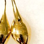 Sterling Silver MICHAEL DAWKINS Silver Gold Plated Vermeil Teardrop Earrings Photo 1
