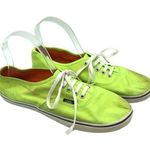 Vans  Off The Wall Canvas Sneakers Low Top Lime Green Womens 9 Mens 7.5 Photo 0