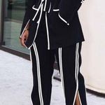 HIGH waist pants set Black and white size small. Photo 0