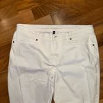 Victoria's Secret VS boyfriend white denim‎ size 10! Light distressing Photo 3