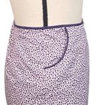 J.Crew Vintage purple and white 100% cotton skirt with POCKETS. Size 14. EUC Photo 3