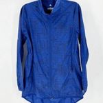 Adidas Tokyo Print Running Jacket blue black longline adjustable size S Photo 0