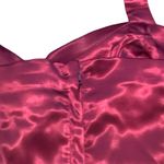 Unique Vintage Burgundy Satin Halter Jumpsuit Evening Glam Party 6 8 Open Back Photo 13