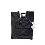 Adrianna Papell Jumpsuit Wide Leg Size 10 Petite Embellished in Black NEW Photo 5