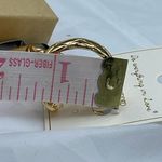 Do Everything In Love NWT 14K GP “ gold plated  “ Coco quilt hoops Photo 8