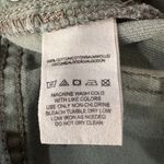 Free People  SZ W25 Jean Shorts Distressed Mid-Rise Pockets Zip-Fly Olive Green Photo 6