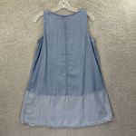 J. Jill Denim Jean Chambray Tunic Top Sleeveless Boho Tencel Lyocell Women Small Blue Photo 1
