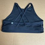 Lululemon  Athletica women’s high neck longline Sports Bra black size 4 Photo 3