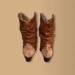 OAK TREE FARMS Carmel/Tan Distressed Leather/Suede Western Boots. Sz.7 Tan Photo 3